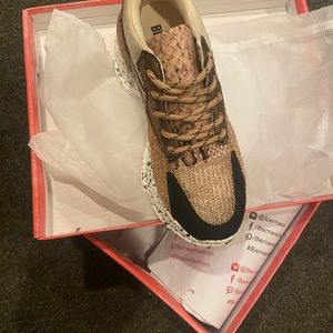 Brand New Chunky Multicolored Taupe Mesh Sneakers